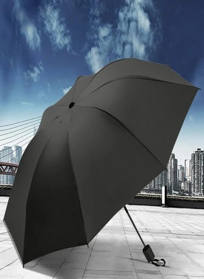 we3 Windproof Travel Umbrella Compact Folding, Lightweight Strong Canopy for Rain & Wind Portable for Men & Women (Black) - Image 3